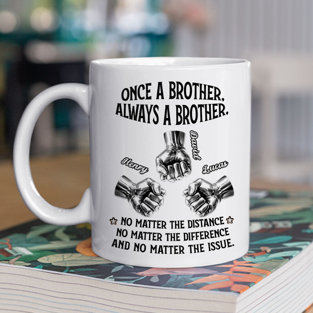 Custom Christmas & Birthday Gift For Brother • Always My Brother - Personalized Coffee Mug