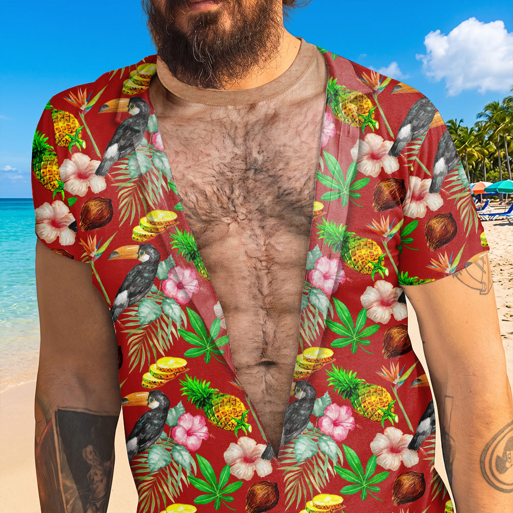 Custom Christmas Anniversary Keepsake Gifts For Husband • Funny Hawaii Shirt - Personalized All-over-print T-shirt