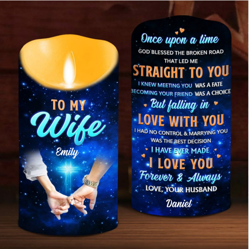 Once Upon A Time - Personalized LED Candle