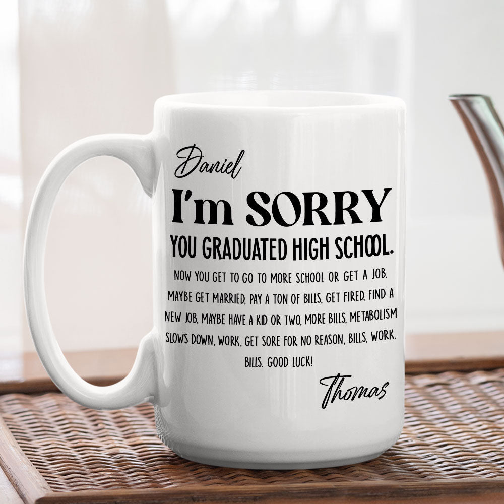 Custom Christmas & Birthday Keepsake Gift • You Graduated - Personalized Coffee Mug