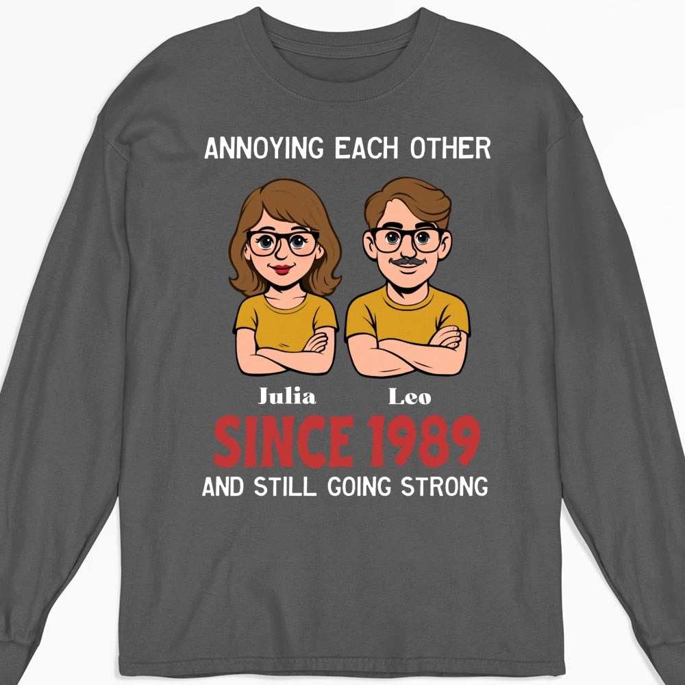 Custom Christmas Anniversary Keepsake Gifts For Husband • Together Forever Retro - Personalized Shirt