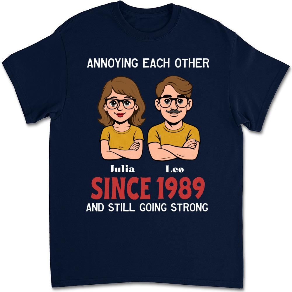 Custom Christmas Anniversary Keepsake Gifts For Husband • Together Forever Retro - Personalized Shirt