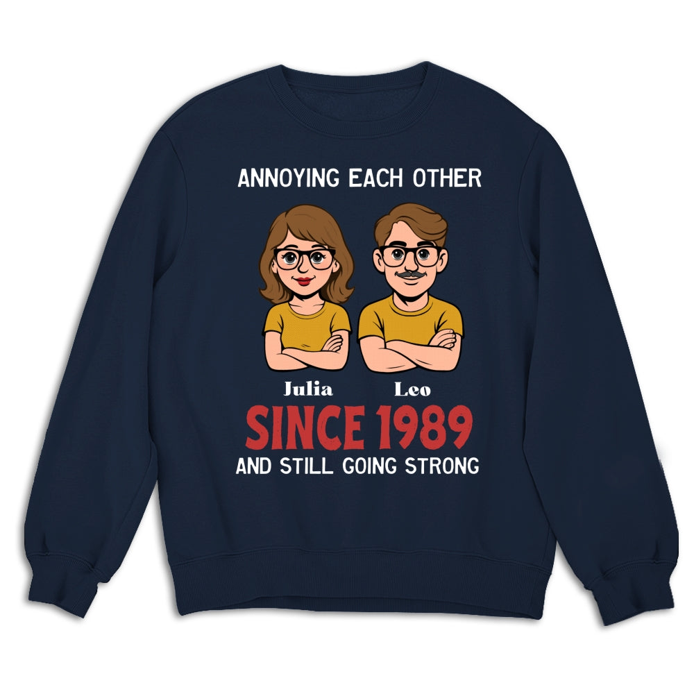 Custom Christmas Anniversary Keepsake Gifts For Husband • Together Forever Retro - Personalized Shirt