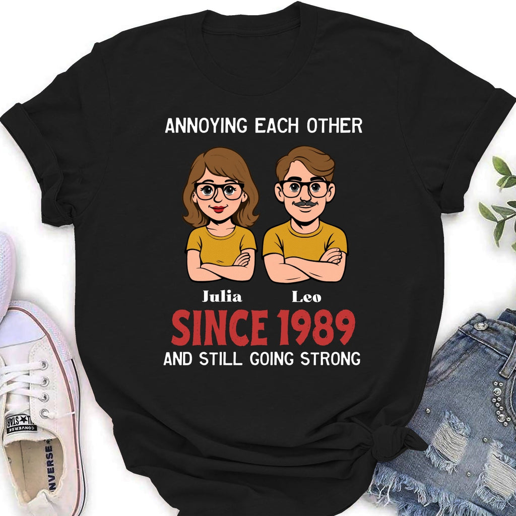 Custom Christmas Anniversary Keepsake Gifts For Husband • Together Forever Retro - Personalized Shirt