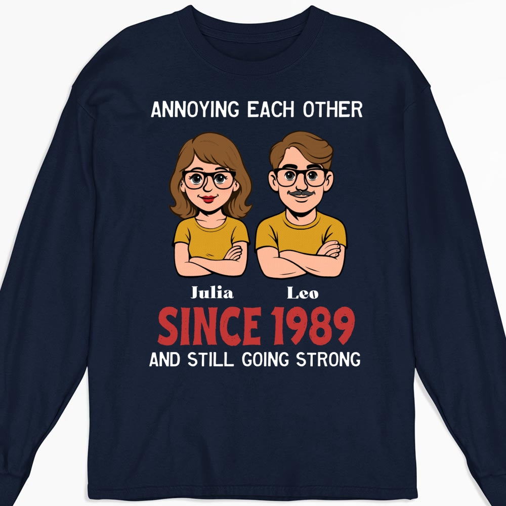 Custom Christmas Anniversary Keepsake Gifts For Husband • Together Forever Retro - Personalized Shirt