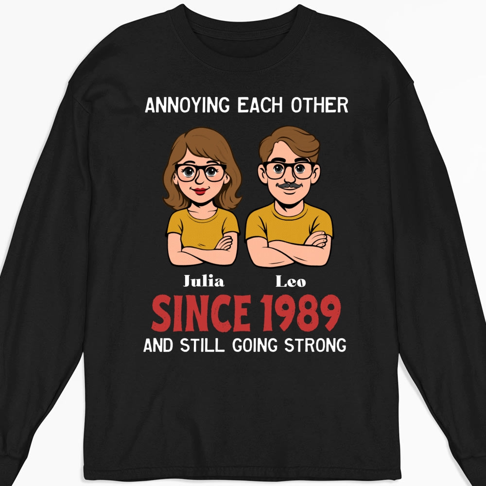 Custom Christmas Anniversary Keepsake Gifts For Husband • Together Forever Retro - Personalized Shirt