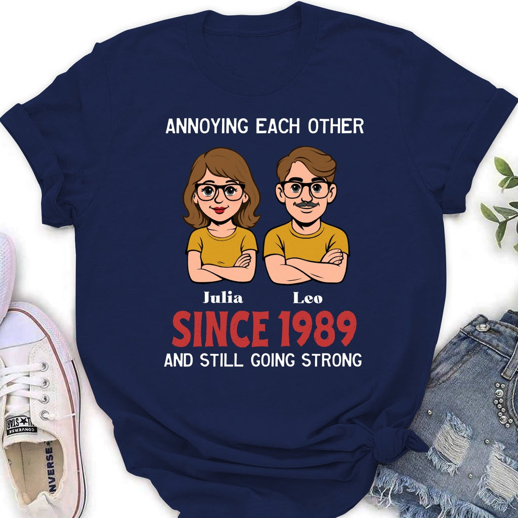 Custom Christmas Anniversary Keepsake Gifts For Husband • Together Forever Retro - Personalized Shirt