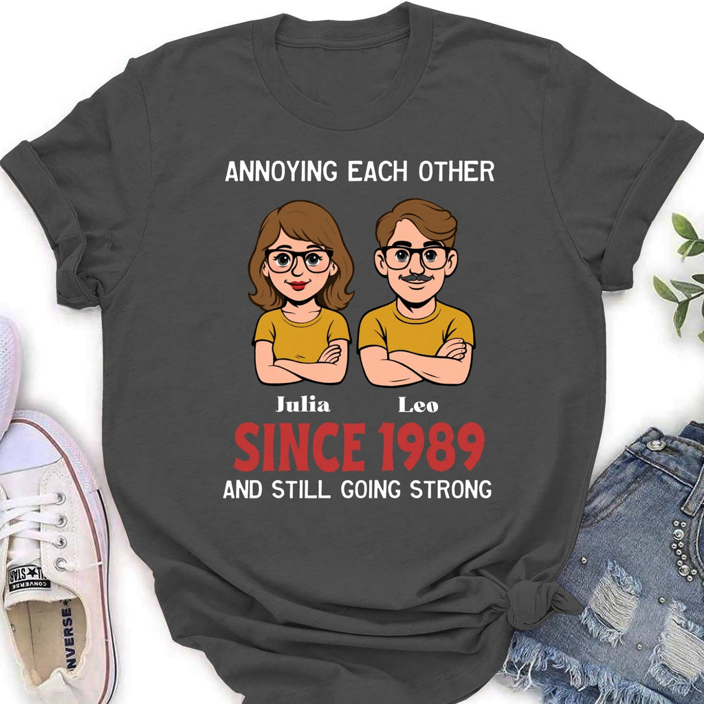 Custom Christmas Anniversary Keepsake Gifts For Husband • Together Forever Retro - Personalized Shirt