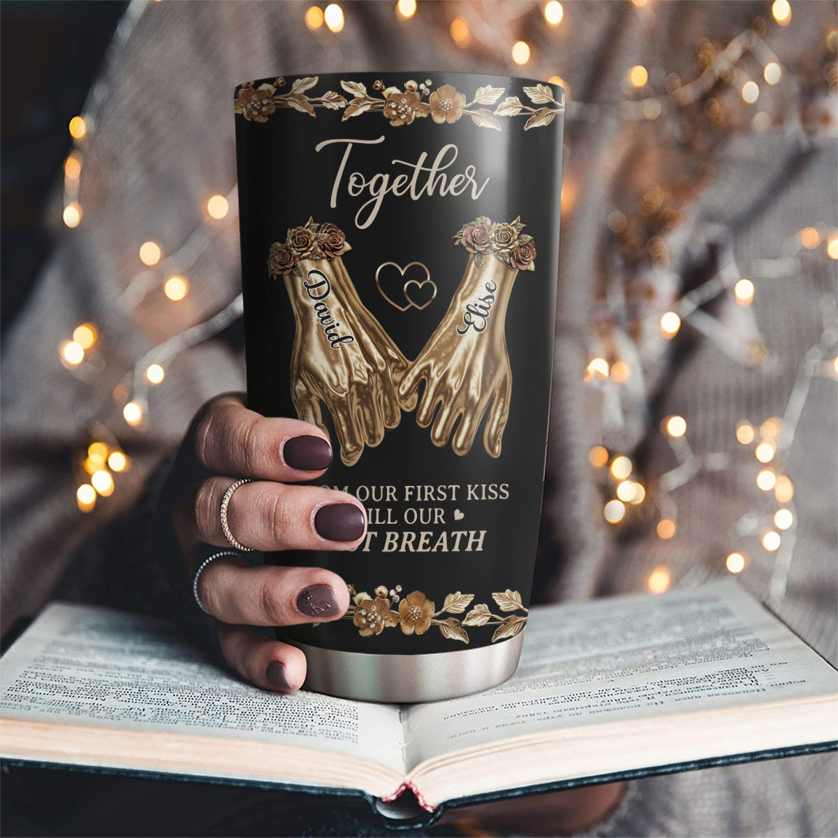 Custom Christmas Anniversary Gifts For Wife • Romantic Anniversary Heart - Personalized Tumbler