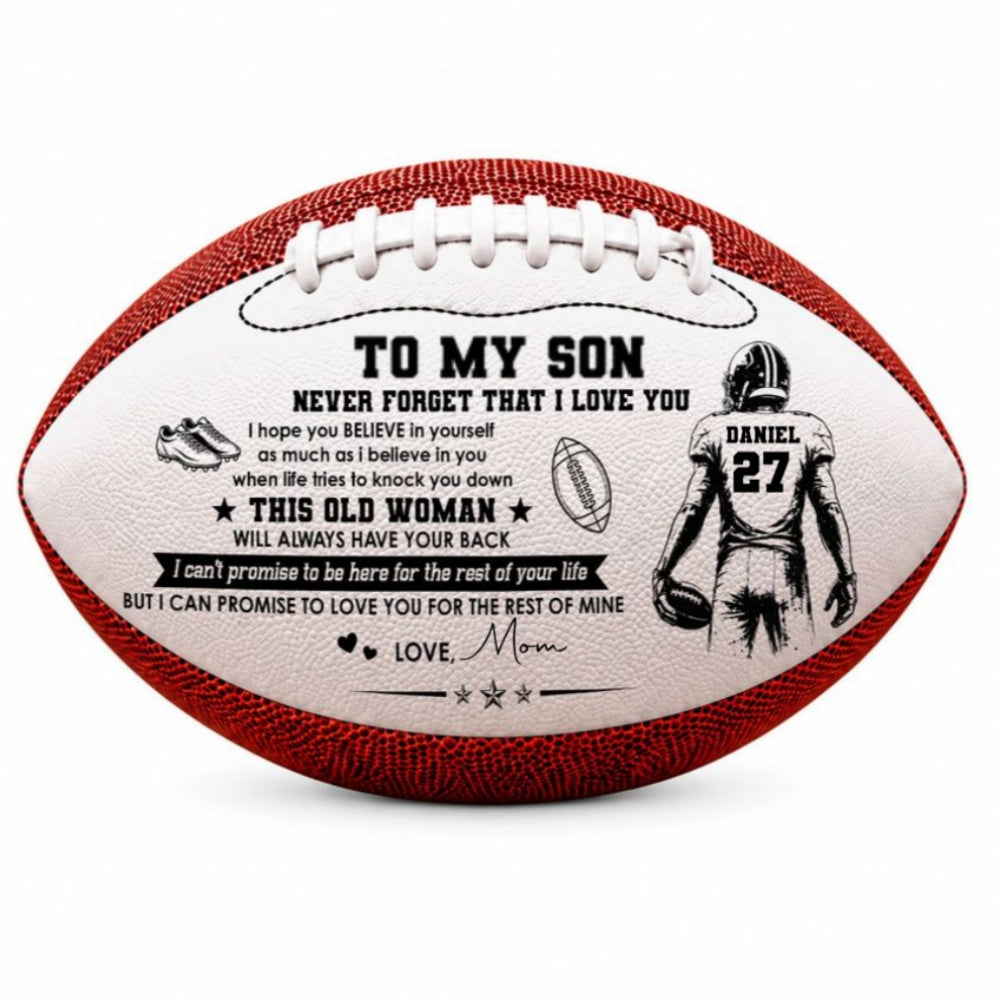 Always Beside You - Personalized Leather Football