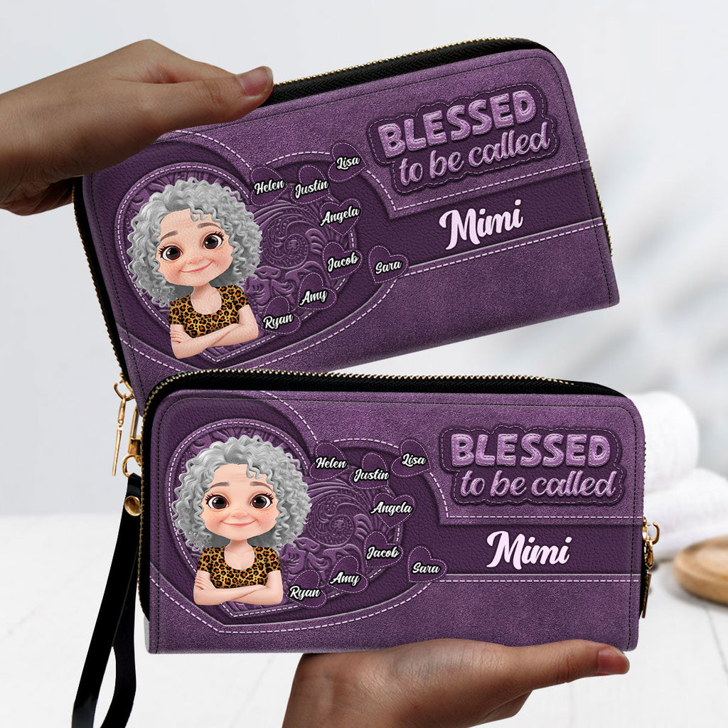 Blessed Mimi - Personalized Leather Wallet