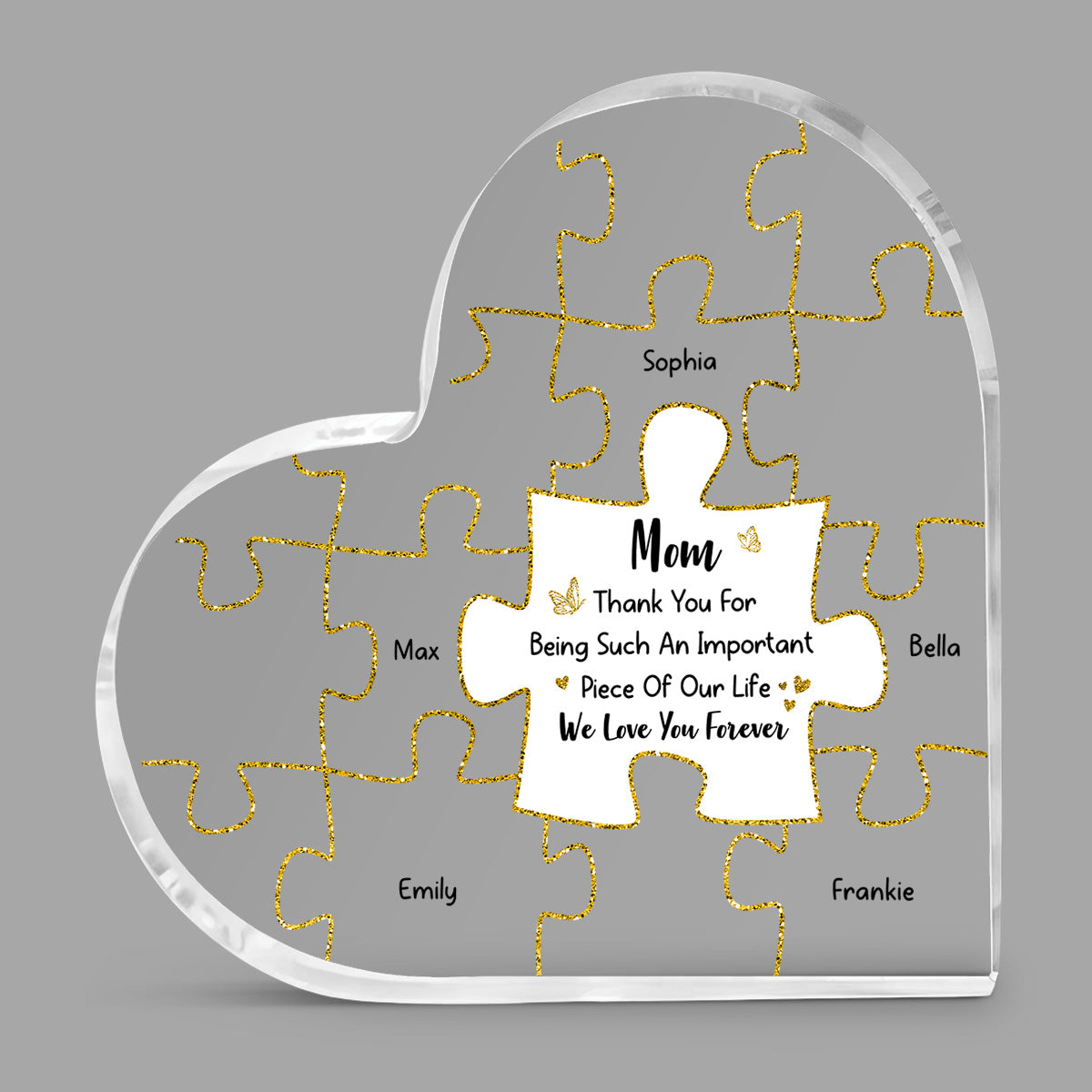 Custom Mother's Day Decor, Gift for Mom & Grandma • We Love You Forever - Personalized Acrylic Plaque