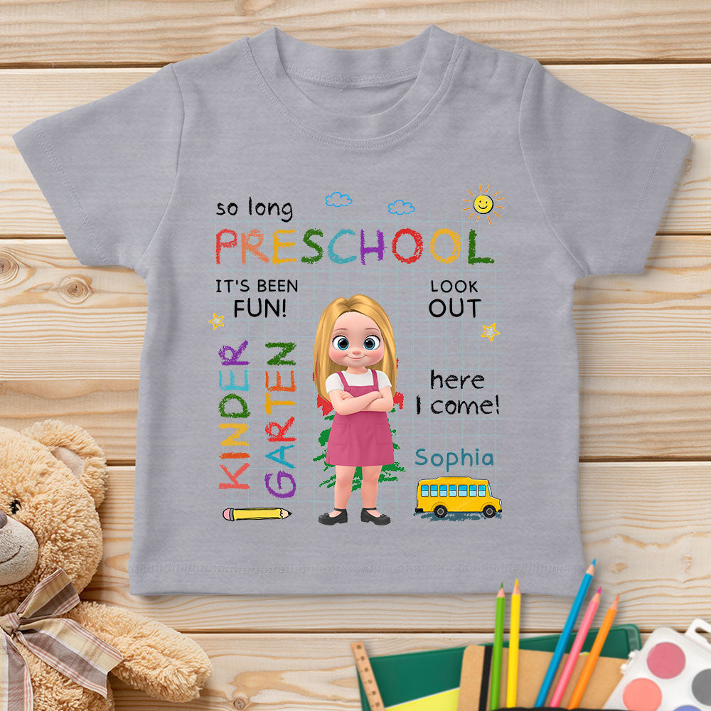 Custom Christmas Birthday Gifts For Children • Preschool Was Fun - Personalized Youth T-shirt