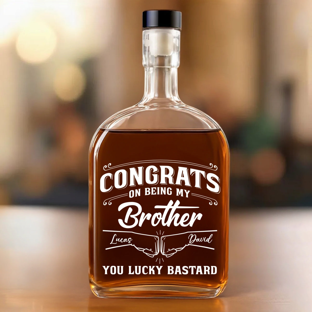 You Are So Lucky - Personalized Spirits Decanter