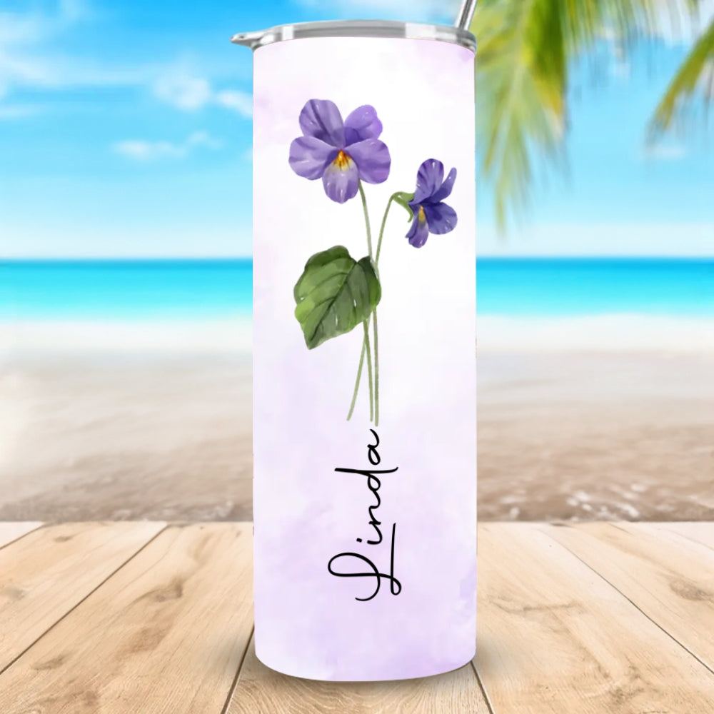 Custom Christmas Birthday Gifts For Best Friend • Friendship Is Beautiful - Personalized Skinny Tumbler