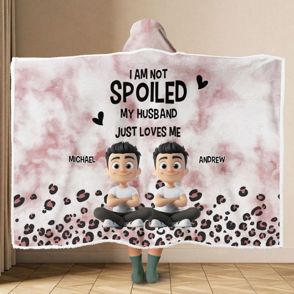 Just Loves You - Personalized Hooded Blanket