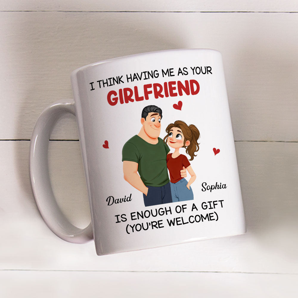 Custom Anniversary Keepsake Gifts For Couple • Your Gift Is Me Today - Personalized Coffee Mug