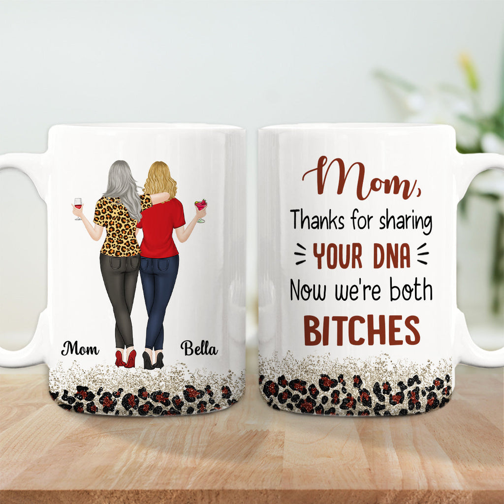 Custom Christmas & Birthday Gift for Mom • Your DNA - Personalized Coffee Mug