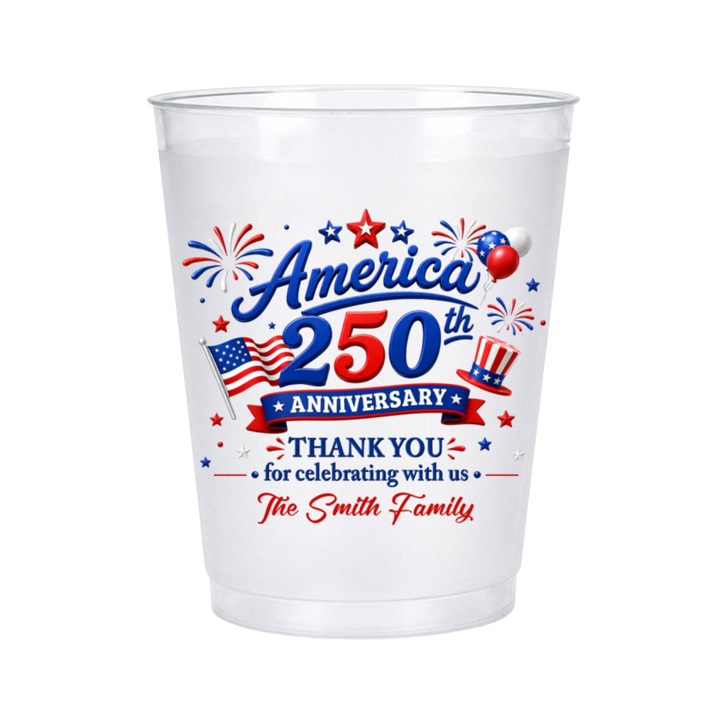Thank You For Celebrating With Us - Personalized Frosted Cup