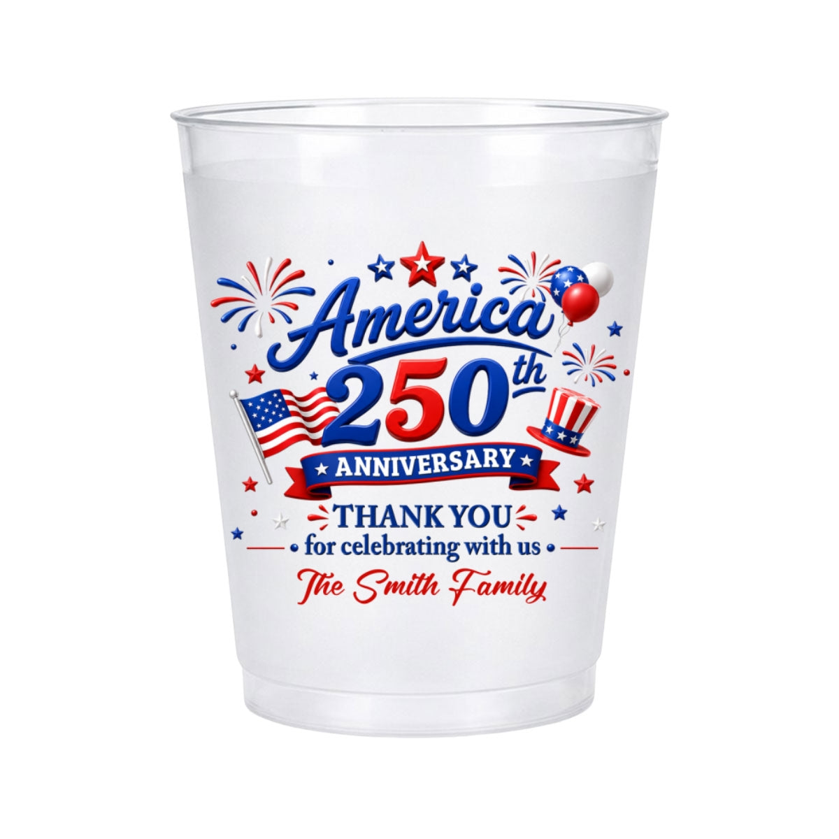 Thank You For Celebrating With Us - Personalized Frosted Cup