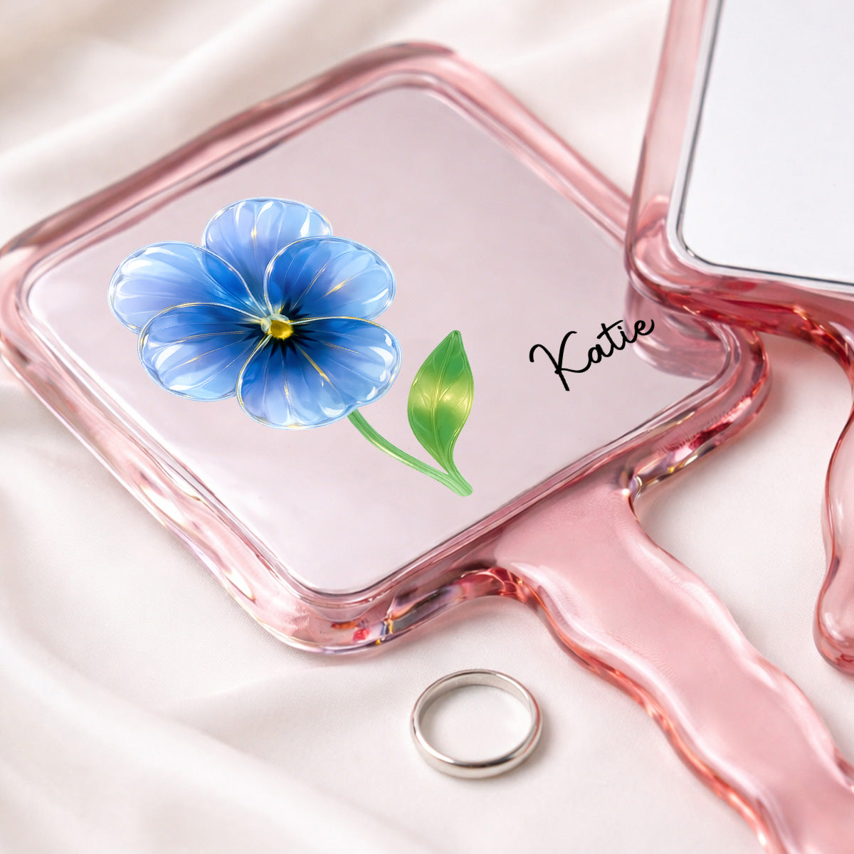 Bloom In Mirror - Personalized Handheld Mirror