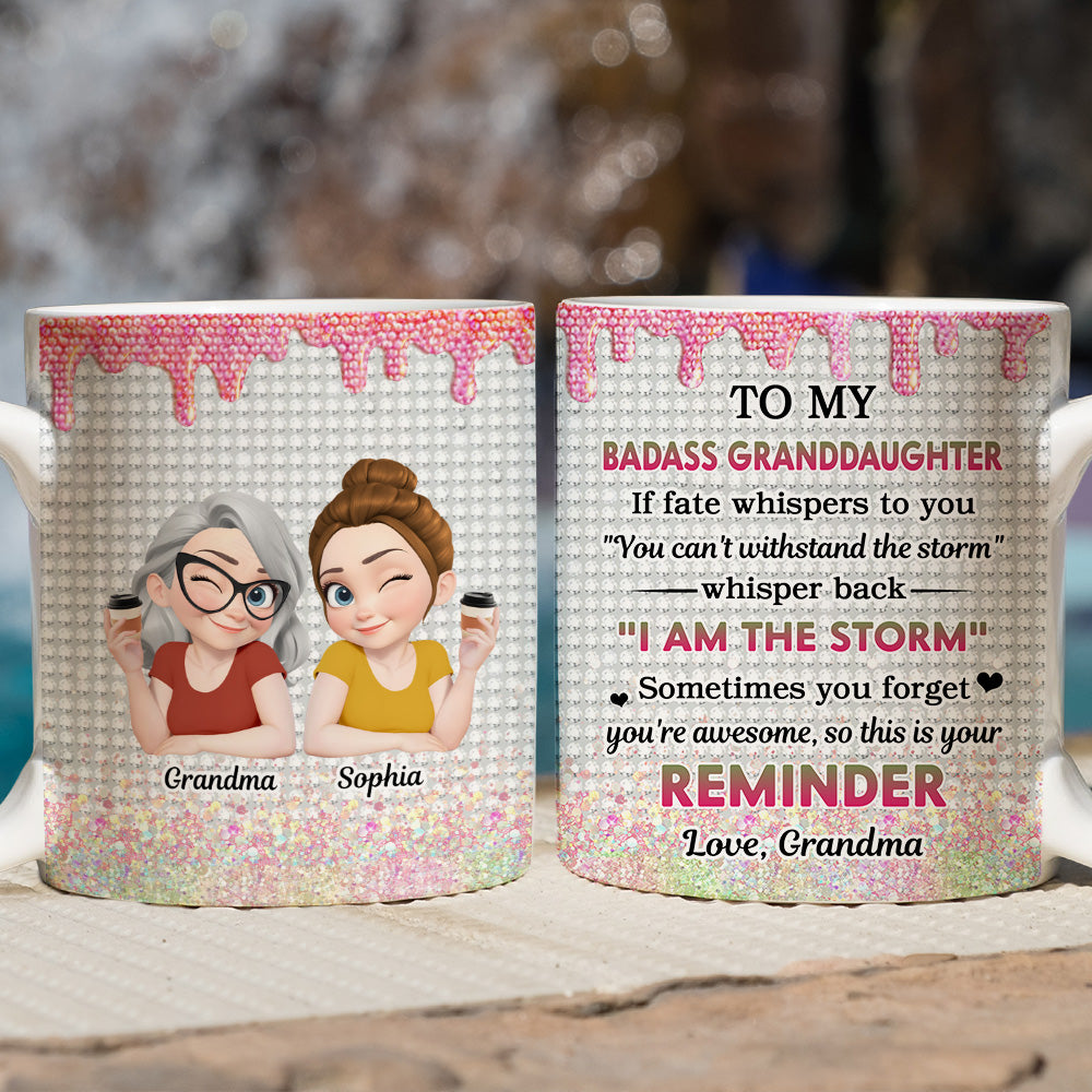 Custom Christmas & Birthday Gift for Daughter • Granddaughter Who Breaks Barriers - Personalized Coffee Mug