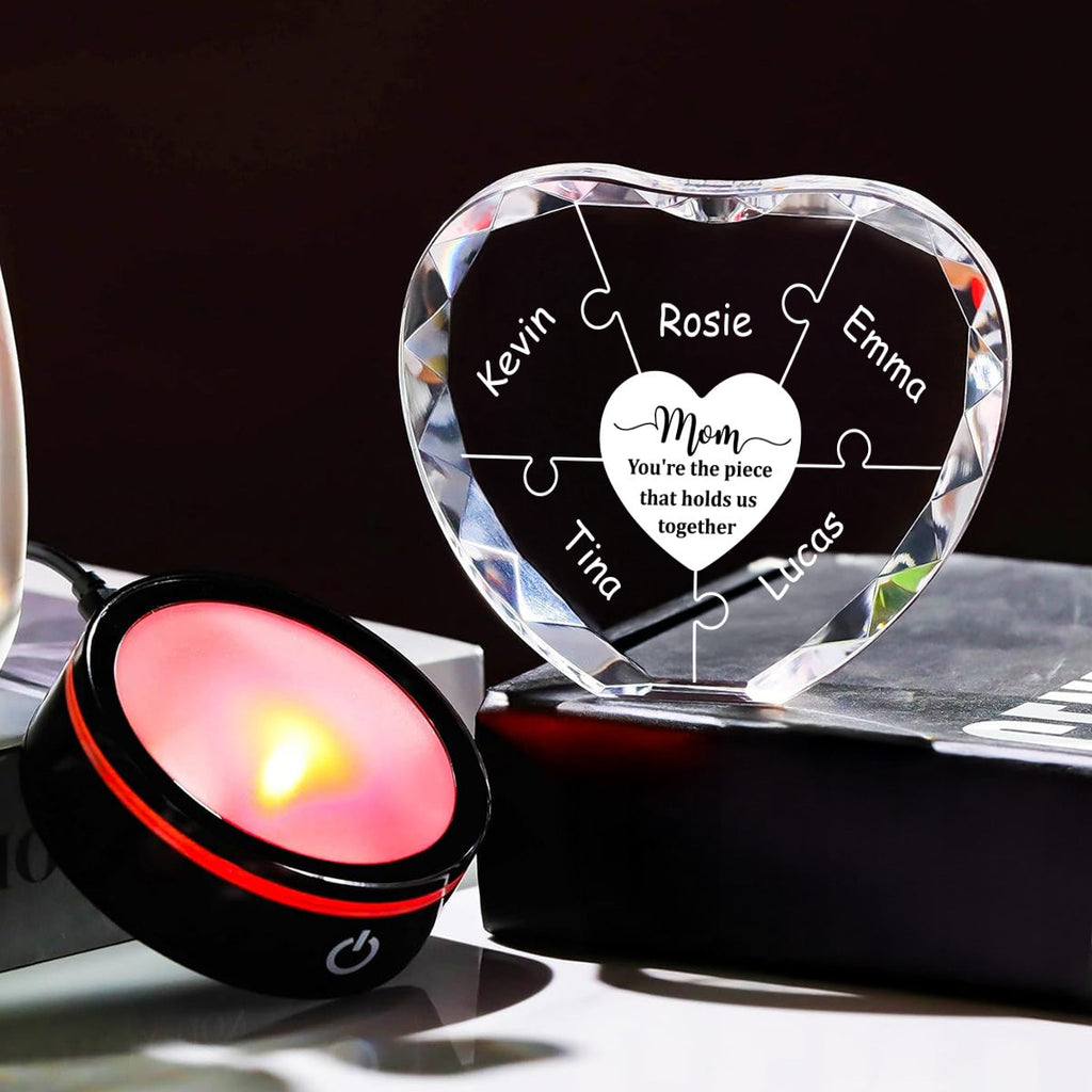 Hold Us Together - Personalized Crystal Led Light