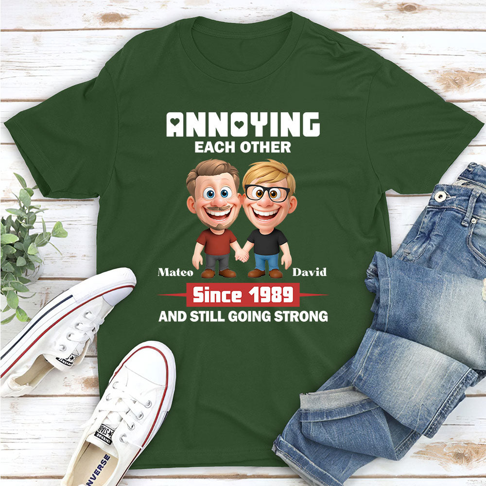 Custom Anniversary Keepsake Gifts For Couple • Me And You Forever Same Sex Ver - Personalized Shirt
