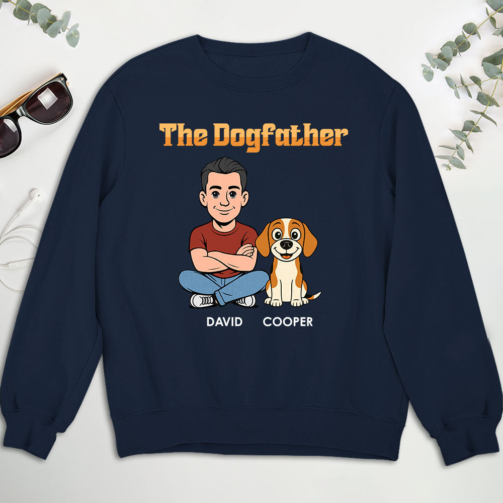 Custom Christmas & Birthday Keepsake Gift • The Dogfather Retro - Personalized Shirt