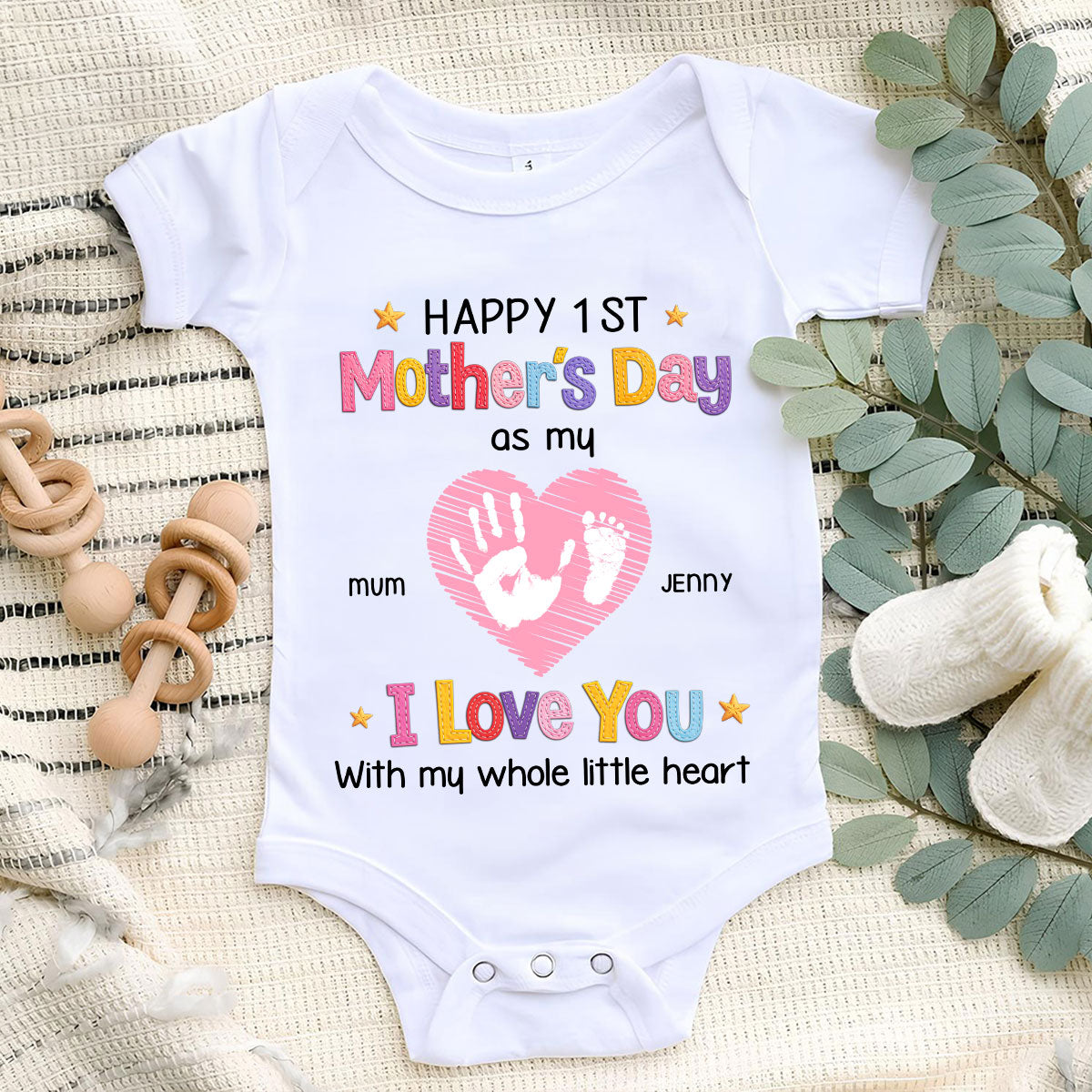 I Love You - Personalized Baby Onesie