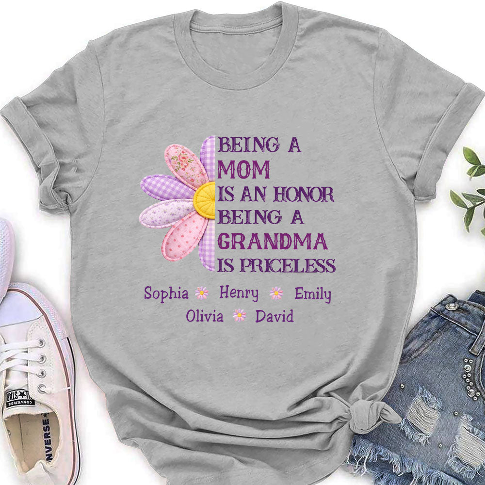 Custom Mother's Day Gift for Mom & Grandma • Being A Grandma - Personalized Shirt