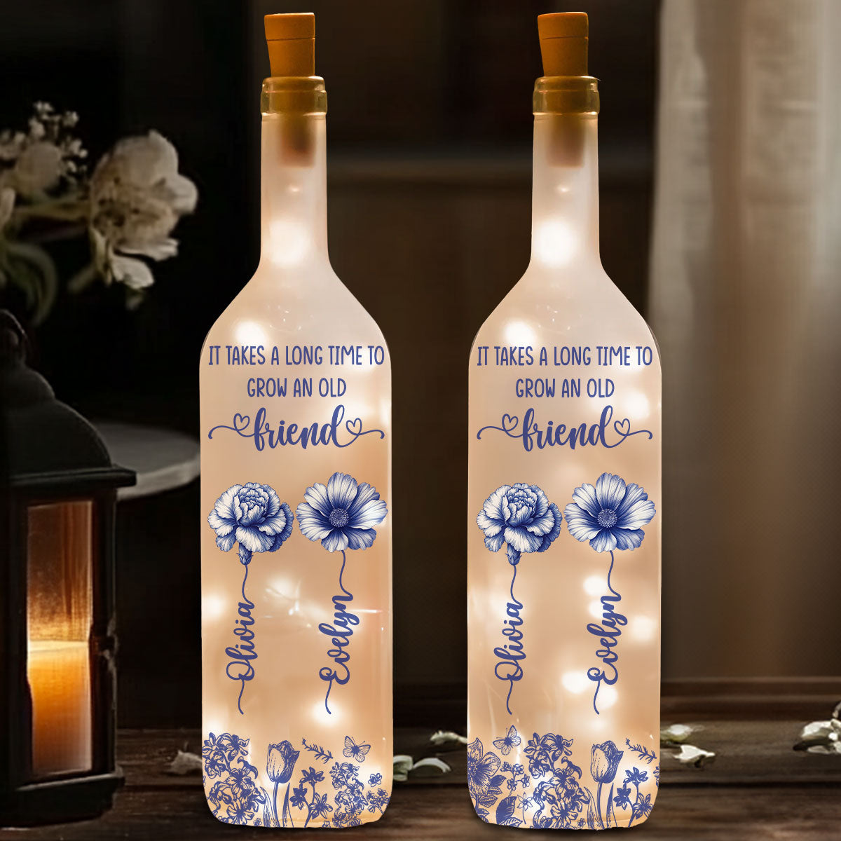 Grow An Old Friend - Personalized Bottle Lamp