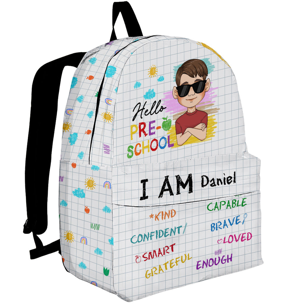 Be Unique Be Happy Be You - Personalized Backpack