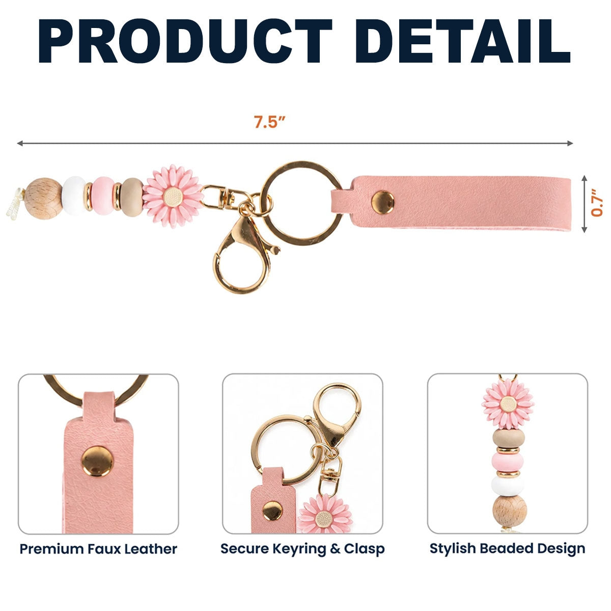 Lovely Girl - Personalized Beaded Keychain