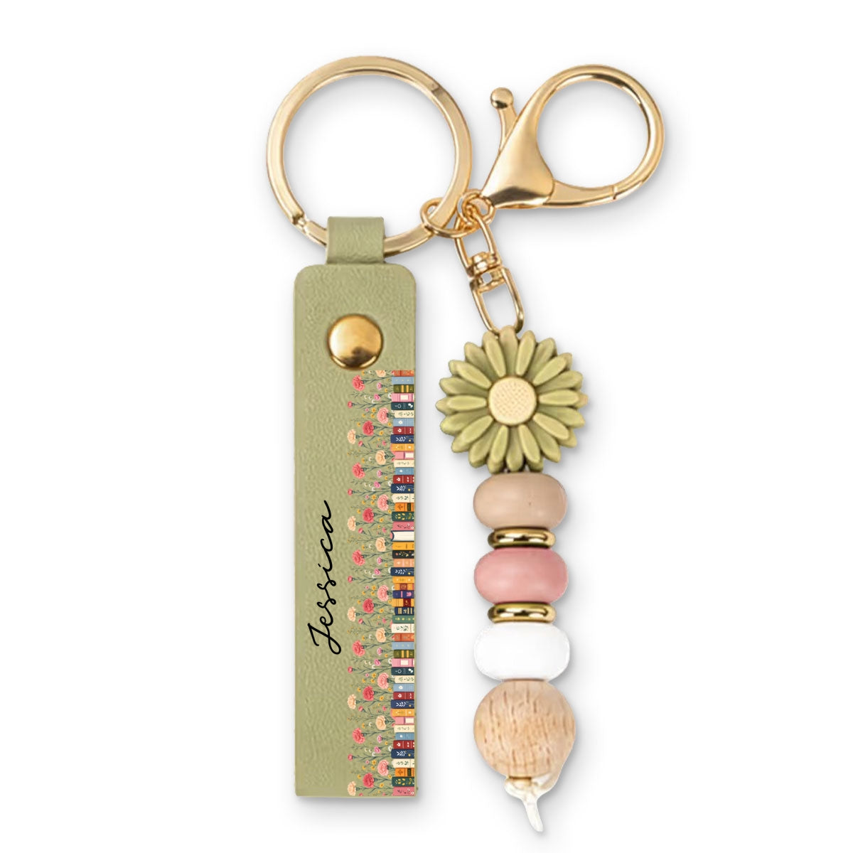 Lovely Girl - Personalized Beaded Keychain