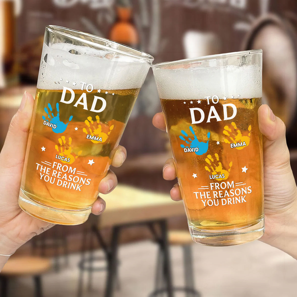 From The Reasons You Drink - Personalized Beer Glass