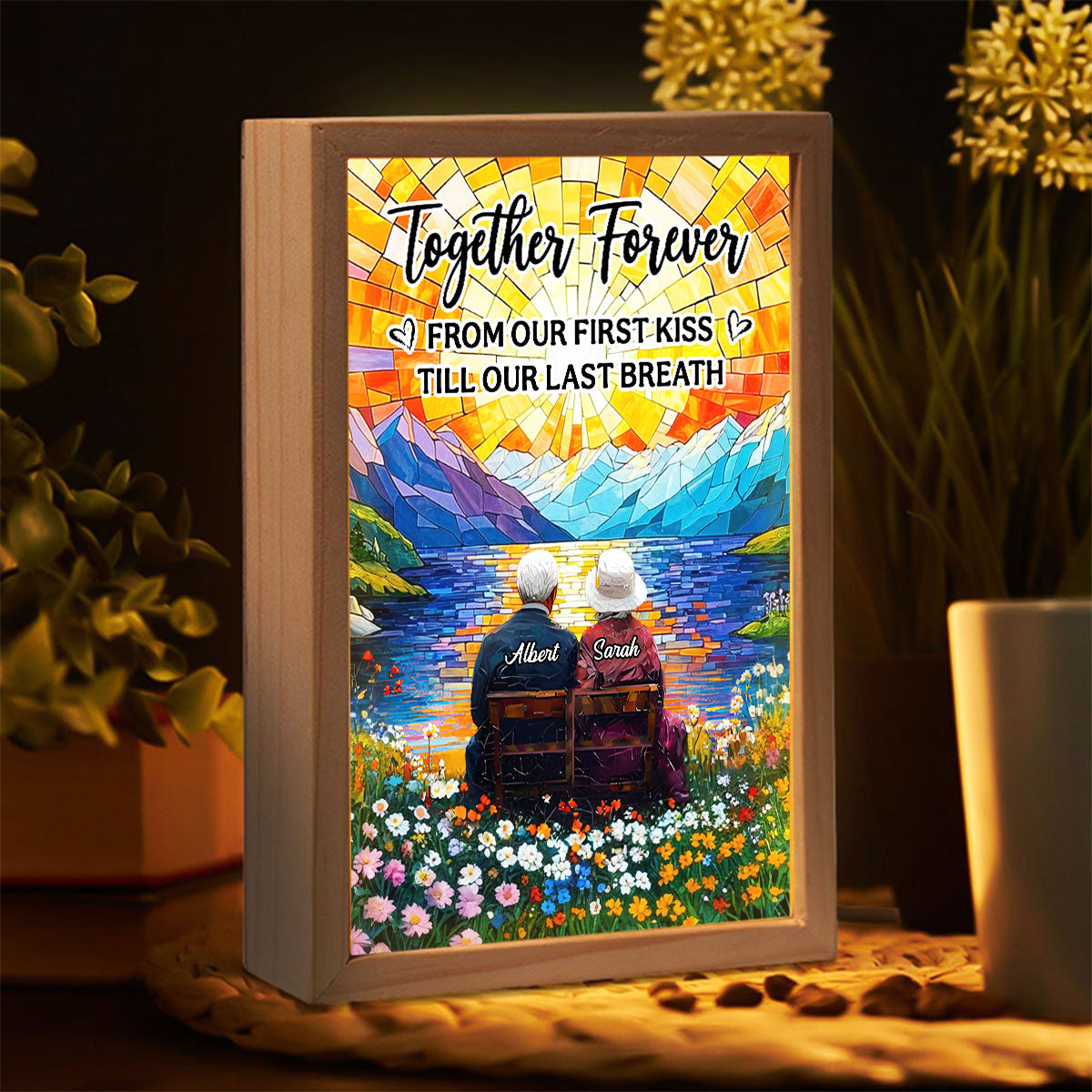 Love You Forever - Personalized Frame Light Box
