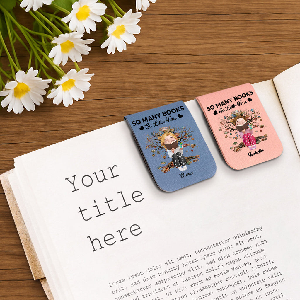 Custom Christmas Birthday Bookish Gifts For Book Lovers, Bookworms • Under The Book Tree - Personalized Leather Bookmark
