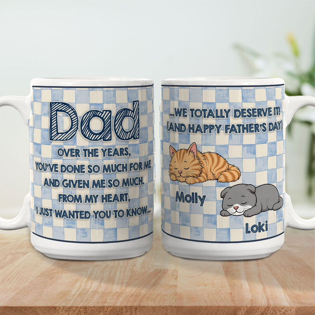 Custom Christmas & Birthday Keepsake Gift • Surprise Dad You Got Us - Personalized Coffee Mug