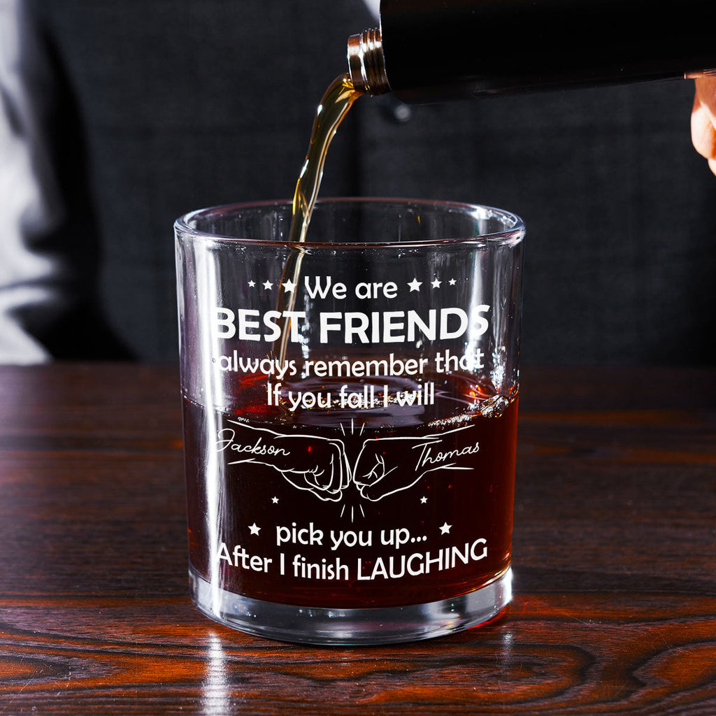 Custom Christmas Birthday Drinkware Gifts for Brother • After I Finish Laughing - Personalized Whiskey Glass