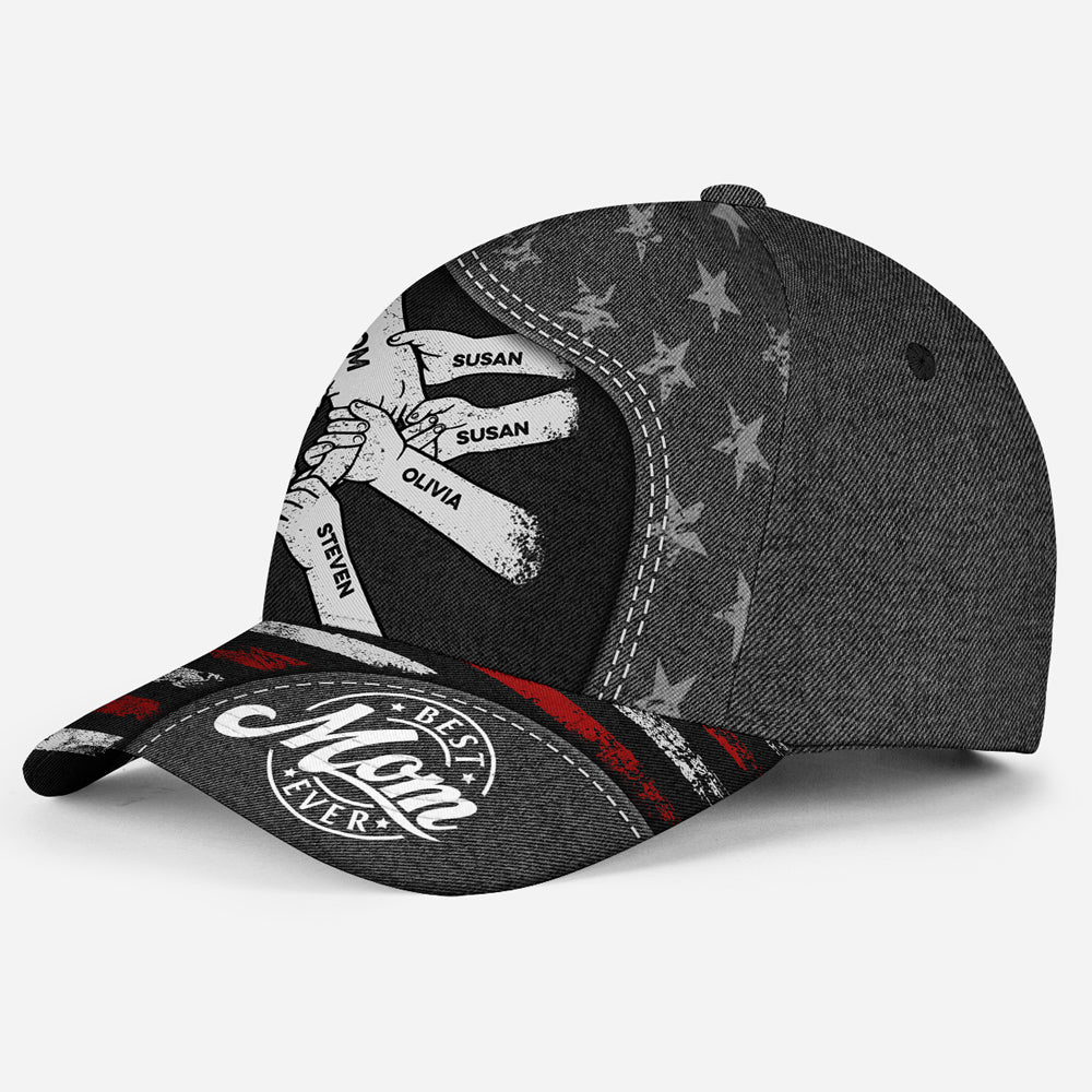 The Power Of Mom Comes From Love - Personalized Classic Cap