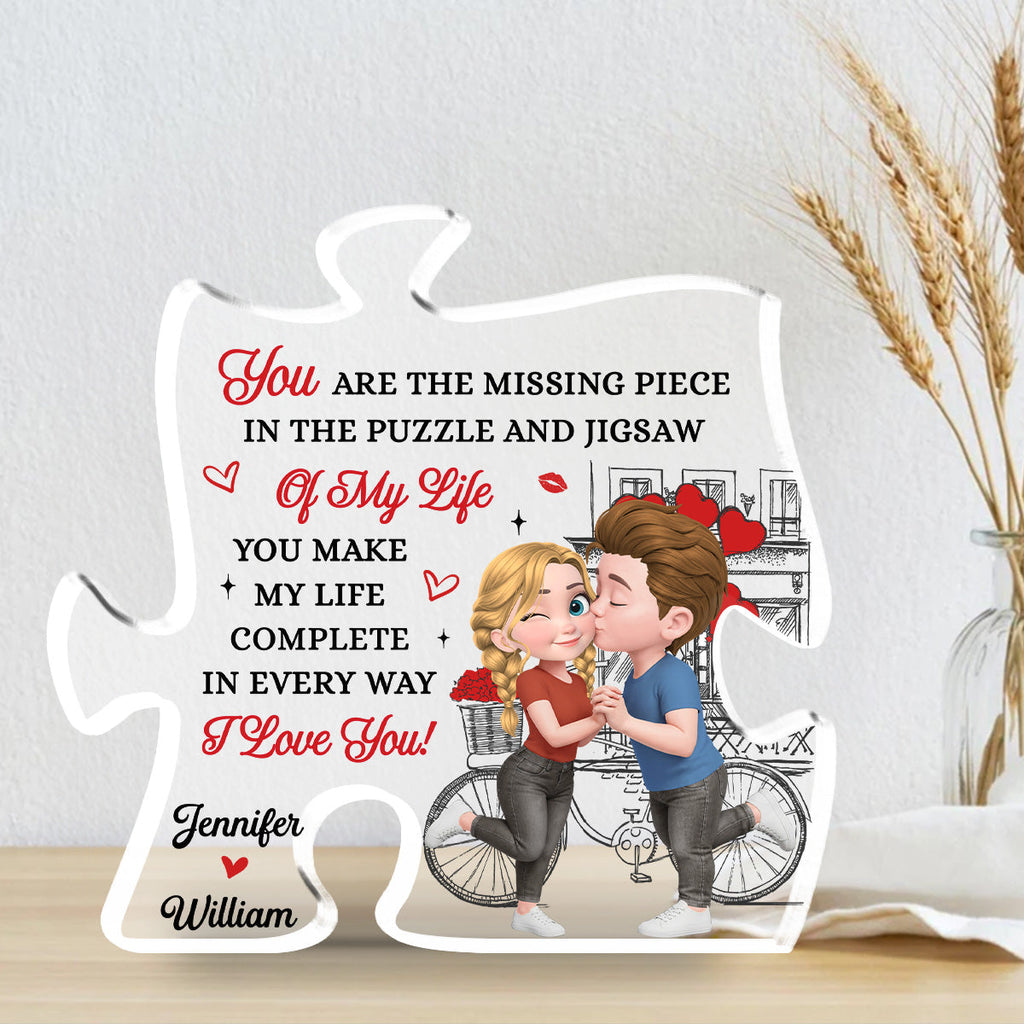 Custom Couple's Decor, Anniversary & Wedding Gift • You Complete Every Part Of Me - Personalized Acrylic Plaque