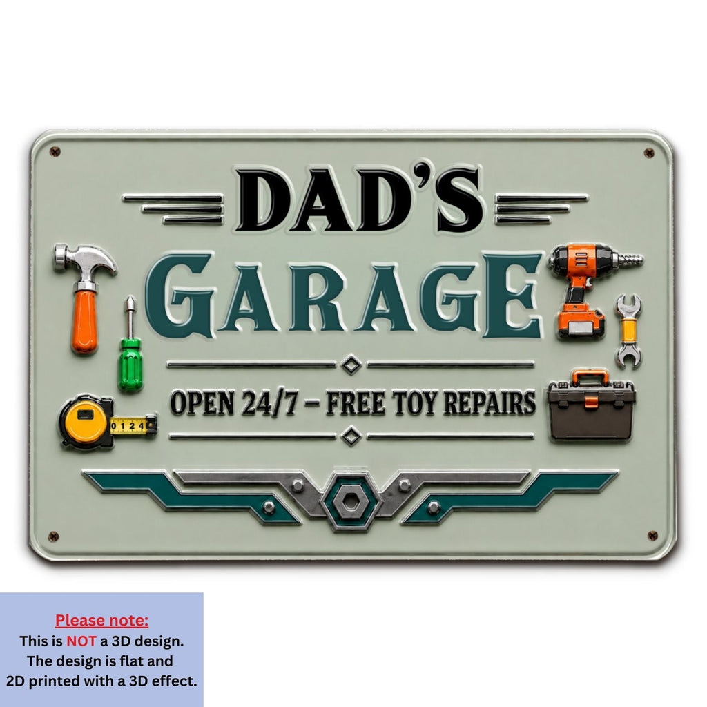 Custom Couple Anniversary Wall Decor Keepsake Gift • Papa Garage - Personalized Metal Sign