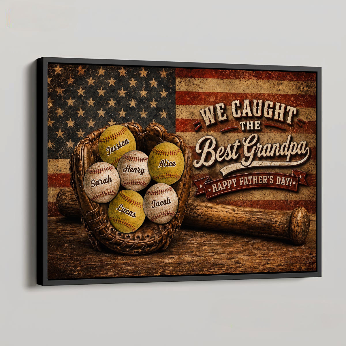 We Caught The Best Dad Ever - Personalized Poster