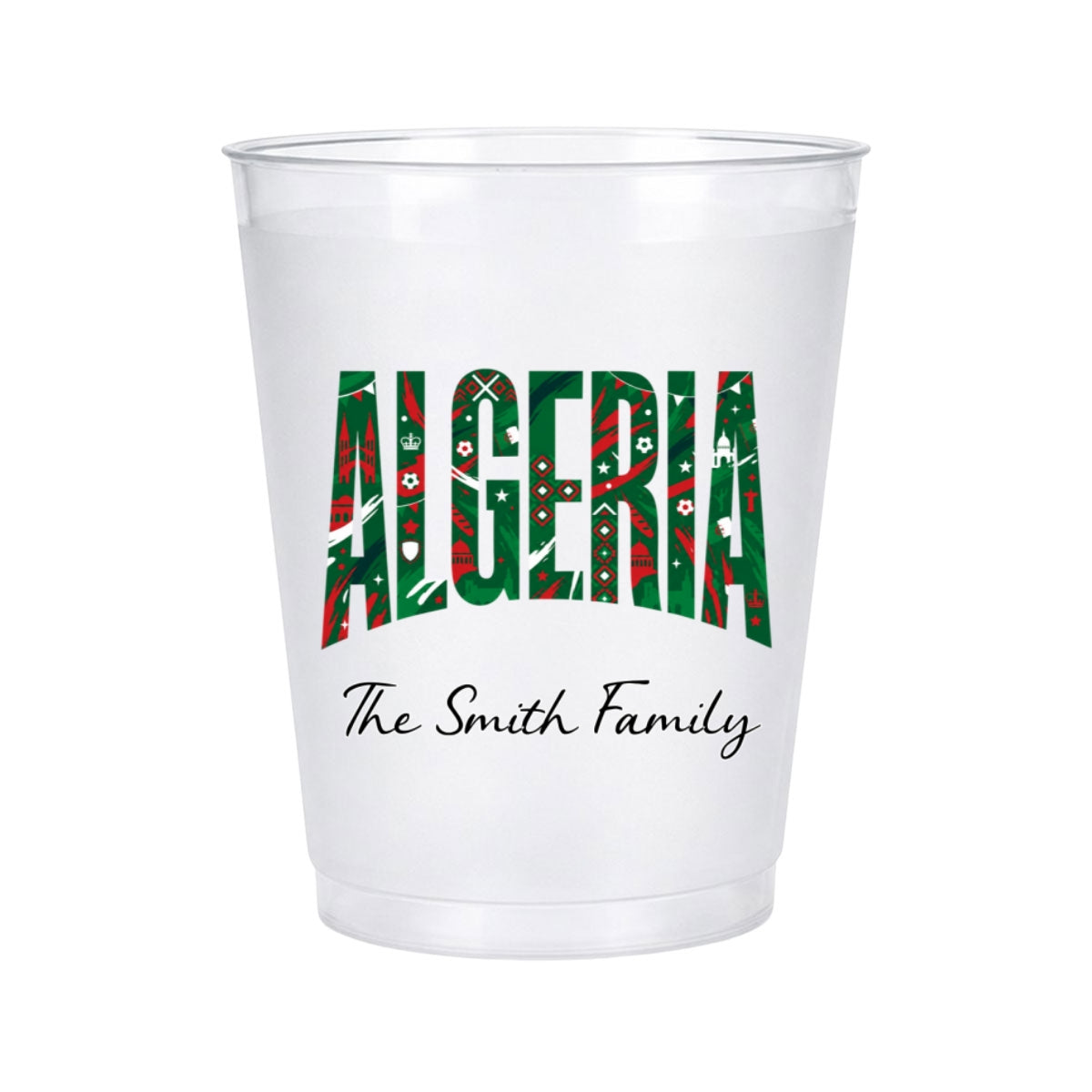 Support Your Country - Personalized Frosted Cup