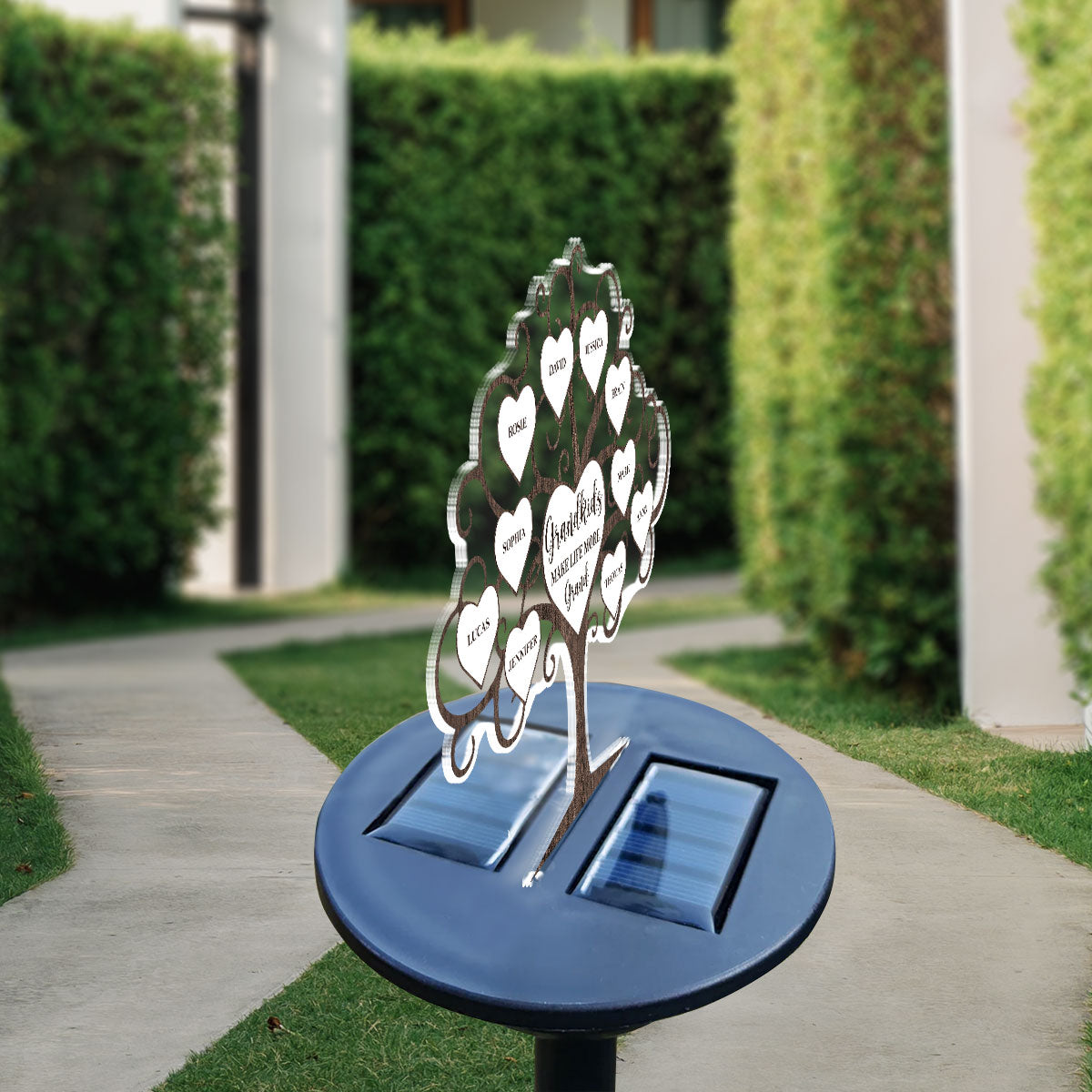 Grandkids Make Life More Grand - Personalized Solar Light