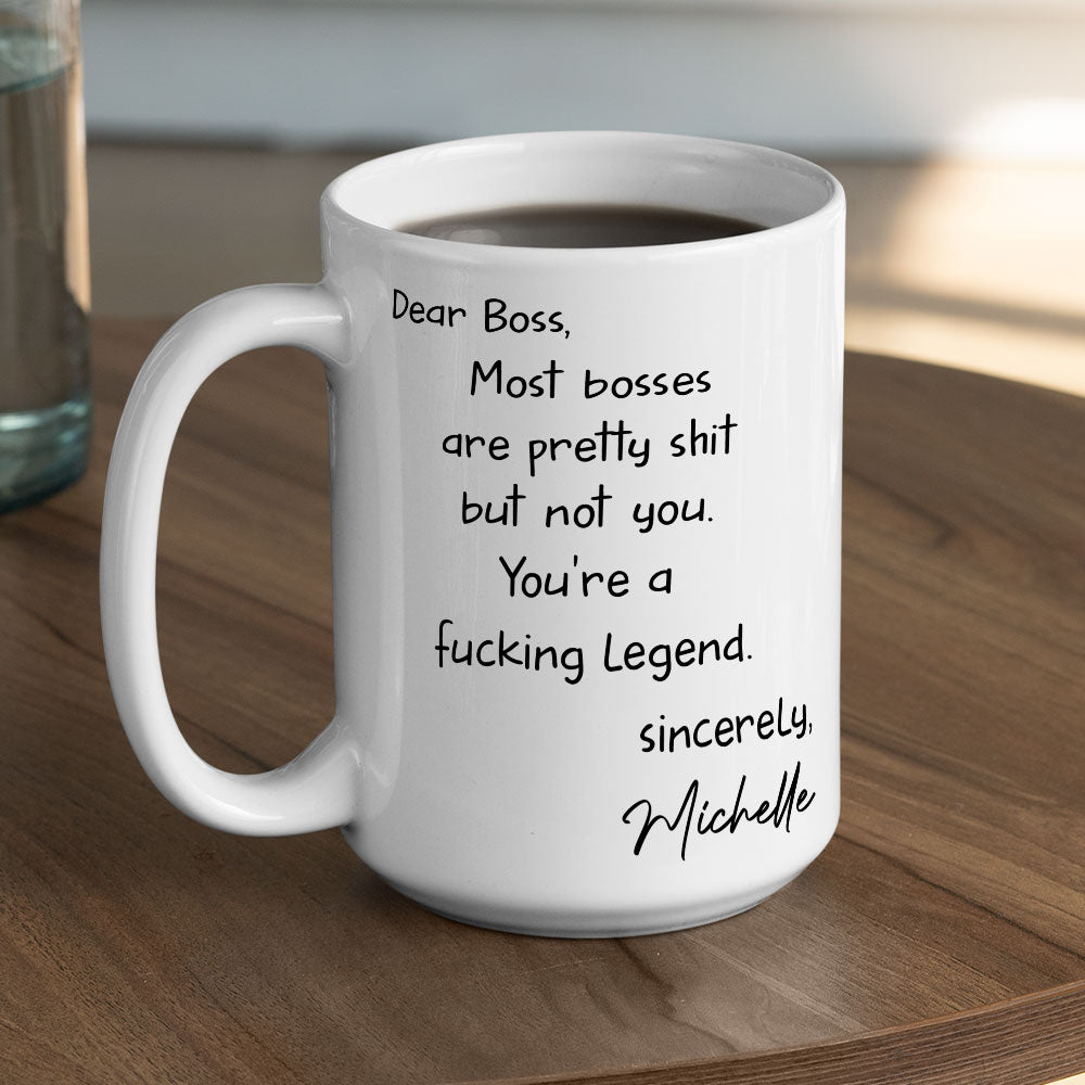 Custom Coworker, Christmas & Birthday Team Appreciation Gift • You Are A Legend - Personalized Coffee Mug