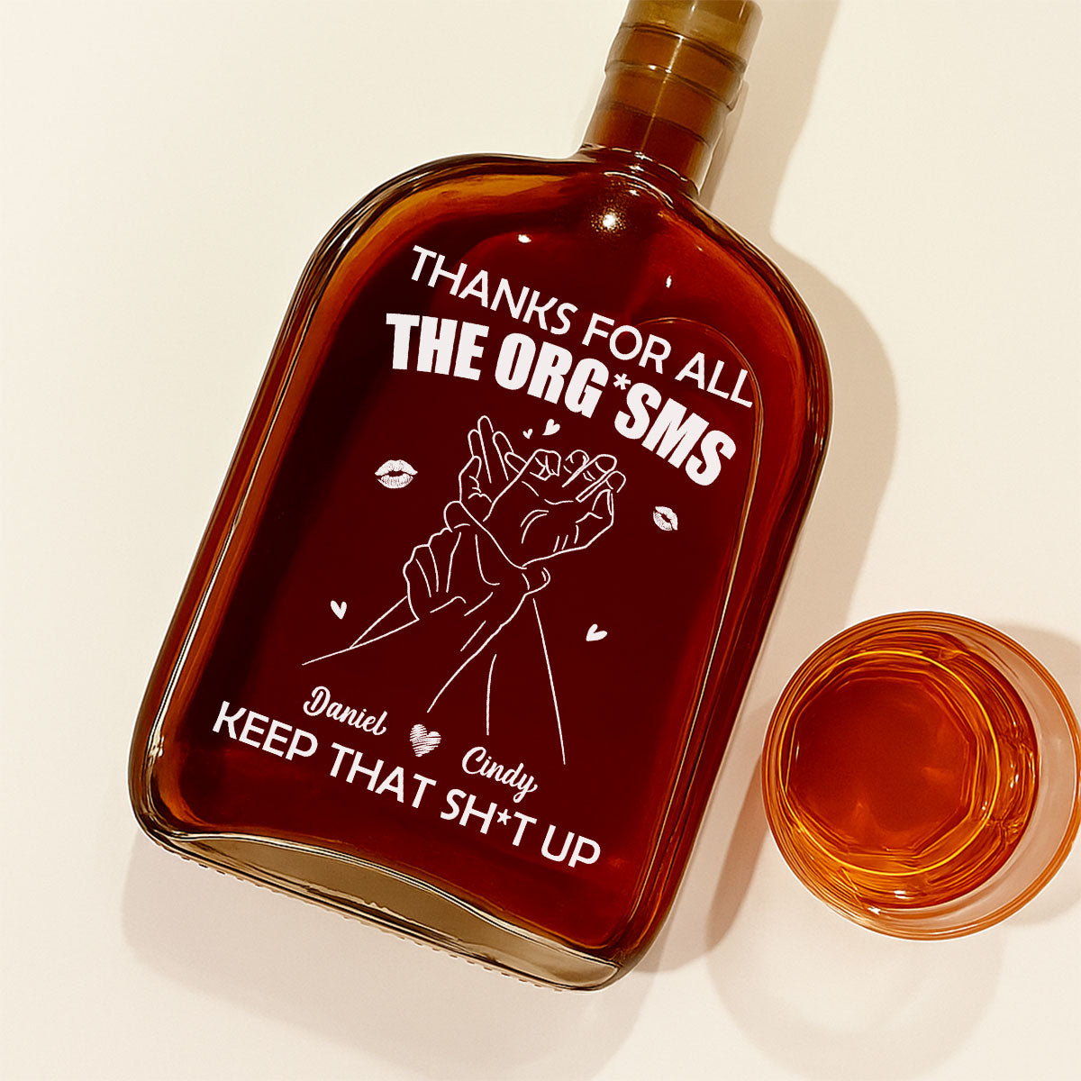 Thanks For All - Personalized Spirits Decanter