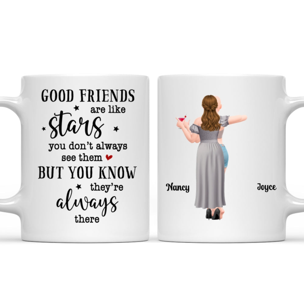 Custom Best Friend, Christmas & Birthday Friendship Keepsake Gift • Forever Friends Star - Personalized Coffee Mug