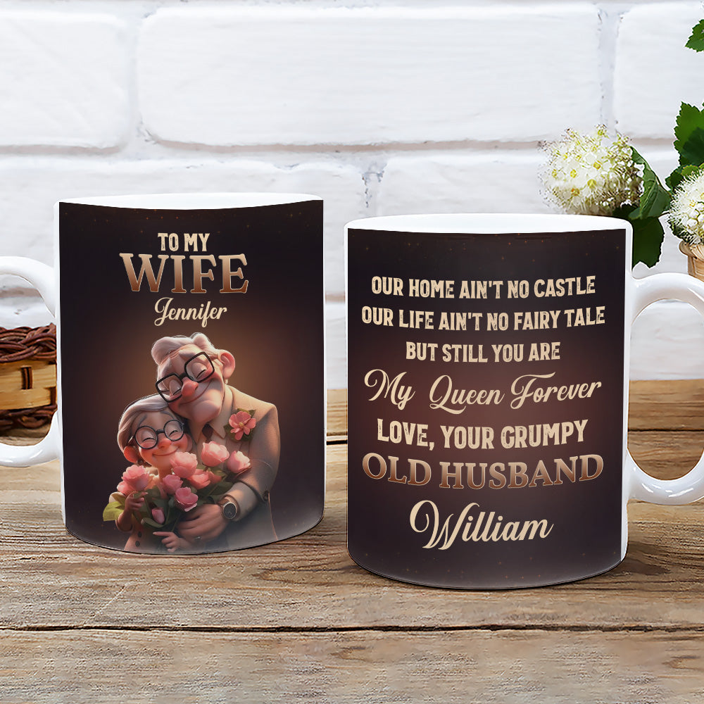 Custom Anniversary Keepsake Gifts For Couple • You Are My Queen Forever - Personalized Coffee Mug
